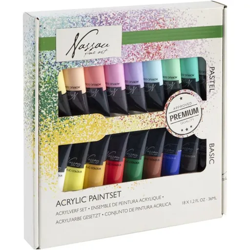 Sada akrylových barev 18 ks