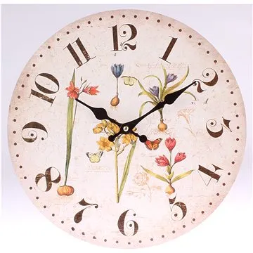 Bino Nástěnné hodiny Bylinky (P181595)