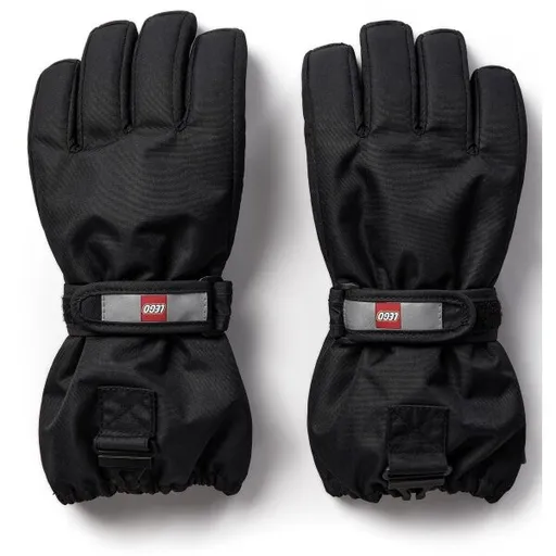 LEGO® kidswear LWATLIN 700 Dětské lyžařské rukavice, černá, velikost 158-164