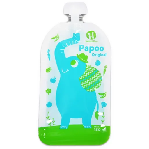 Petite&Mars Papoo kapsička na jídlo Elephant 6x150 ml