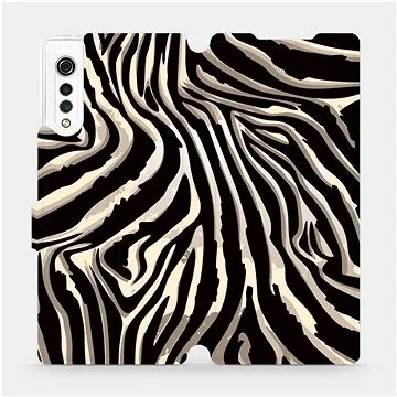 Flipové pouzdro na mobil LG Velvet - VA31P Zebří vzor (5903516302994)