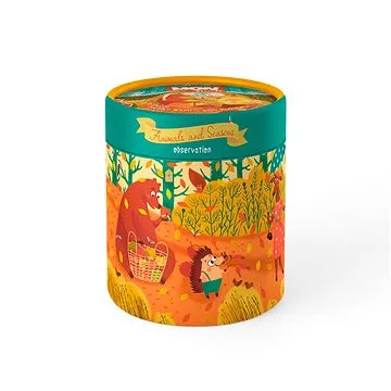 Dodo Didaktický tubus puzzle a aktivity Zvířata a roční období (4820198244095)