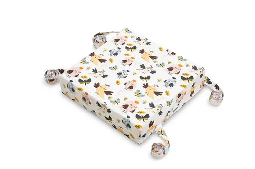 SENSILLO Dětský sedák na židli 32x32x8cm - barevní ptáčci