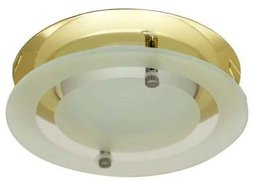 Kulaté stropní svítidlo, mosaz, se sklem OZS-08