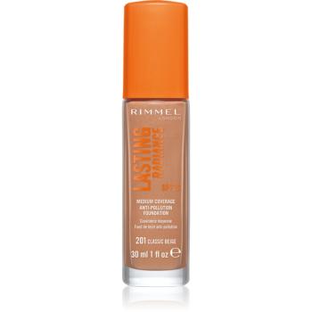 Rimmel Lasting Radiance rozjasňující make-up SPF 25 odstín 201 Classic Beige 30 ml