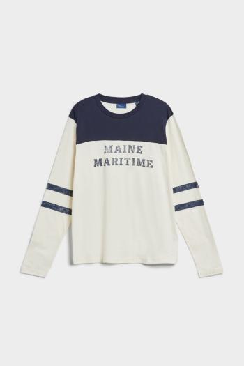 TRIČKO GANT D2. MARITIME LS T-SHIRT EVENING BLUE