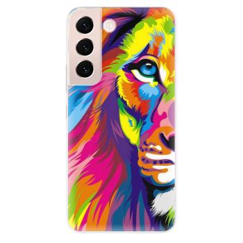 Odolné silikonové pouzdro iSaprio - Rainbow Lion - Samsung Galaxy S22+ 5G