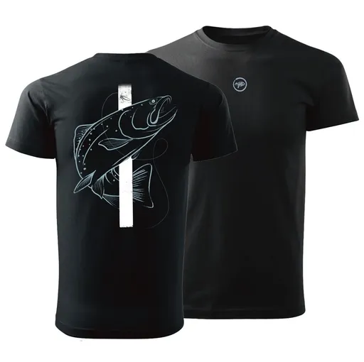 Giants fishing Tričko pánské černé Pstruh - vel. 3XL,Giants fishing Tričko pánské černé Pstruh - vel. 3XL