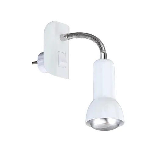 BRILONER Flexibilní svítidlo do zásuvky SCHUKO 22 cm 1x E14 25W bílé BRI 2739-016P