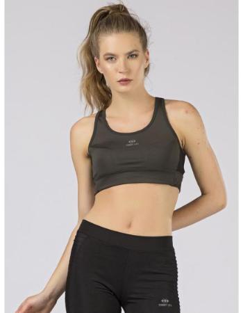 Dámská sportovní podprsenka TOMMY LIFE khaki 
