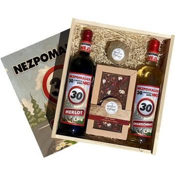 Dárková dřevěná bedna - k 30. narozeninám XL (8595590770164)