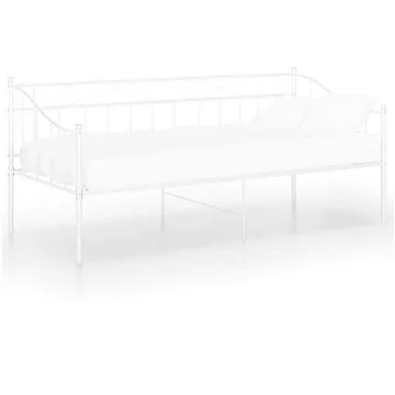 Shumee bílý kovový 90×200 cm, 324774 (324774)