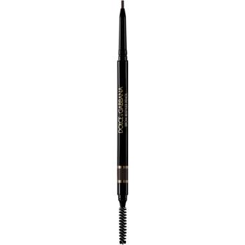 Dolce&Gabbana Brow Restyler Pencil tužka na obočí s kartáčkem odstín 06 Naturally Black - Warm Black Brown 0.09 g