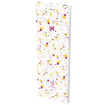 OXFORD Floral 7,4 x 21 cm, 80 listů, linkovaný, bílý (400111054/2)