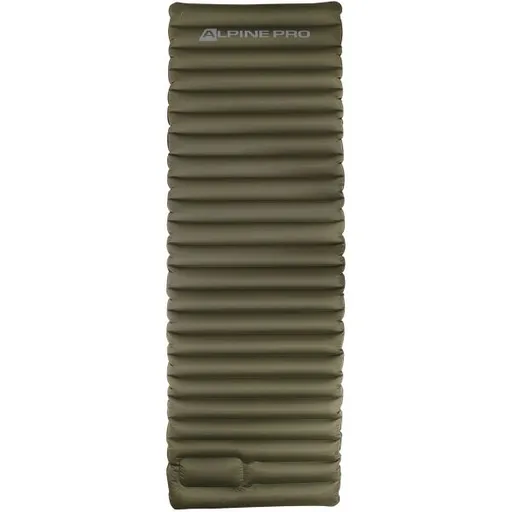 ALPINE PRO KAWESE Nafukovací karimatka, tmavě zelená, velikost