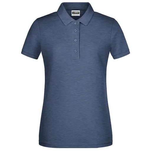 James & Nicholson (Daiber) Dámská polokošile z biobavlny 8009 - Světle džínový melír | L