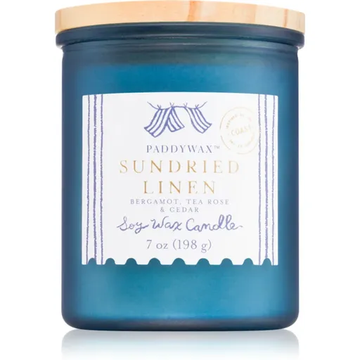 Paddywax Coastal Sundried Linen vonná svíčka 198 g
