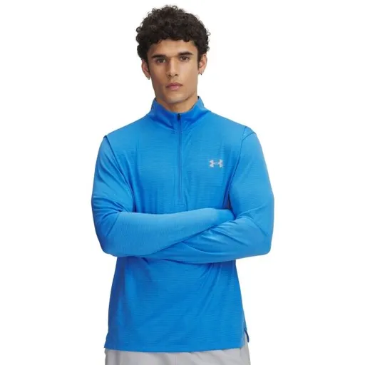 Under Armour LAUNCH 1/4 ZIP Pánské běžecké triko, modrá, velikost M