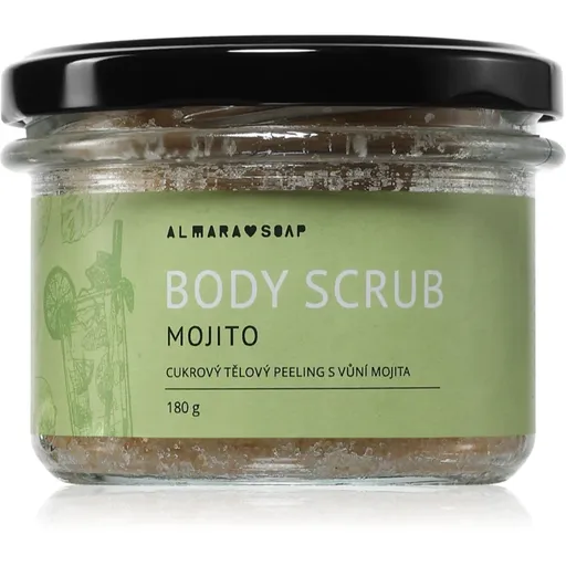 Almara Soap Body Scrub cukrový tělový peeling na celulitidu s vůní Mojito 180 g