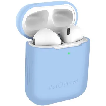 AlzaGuard Skinny Silicone Case pro AirPods 1. a 2. generace modré (AGD-ACSS1L)