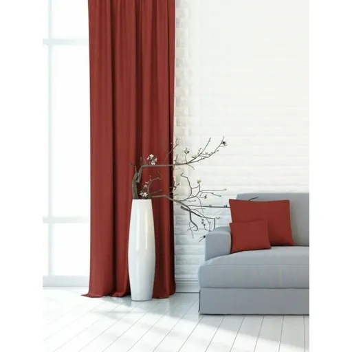 Zatemňovací dekorační závěs nebo látka, Blackout Žihaný 150 cm, bordový 150 cm