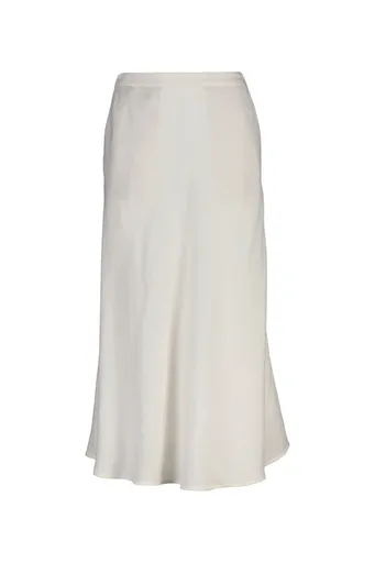 SUKNĚ GANT FLARED LINEN BLEND SKIRT EGGSHELL