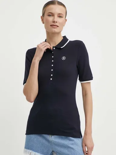 Tommy Hilfiger dámské tmavěmodré polo tričko WW0WW41288 S