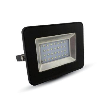 LED reflektor , 20 Watt , Ultra Slim , SMD , természetes fehér , fekete ház