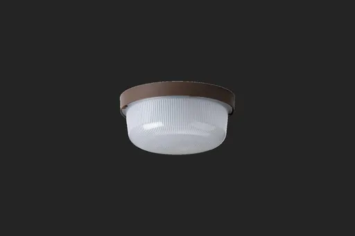 OSMONT ELE50121 ELEKTRA 3 stropní/nástěnné průmyslové plastové svítidlo hnědá / bílá IP54 3000 K 8W LED