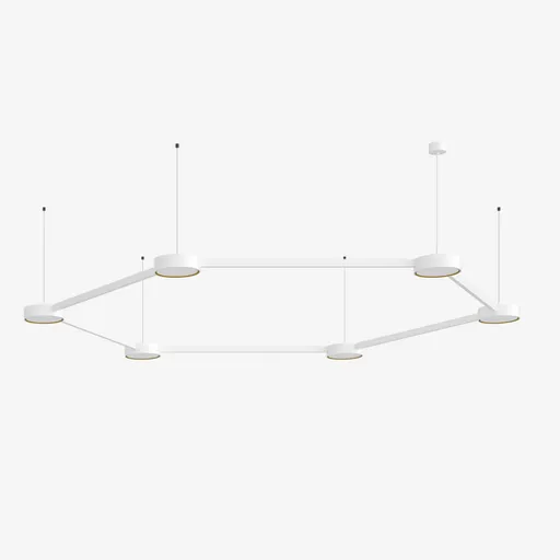 LUCIS závěsné svítidlo INFINITY II 92,9W 3000K akrylátové sklo bílá DALI 26.K1.60M DALI2