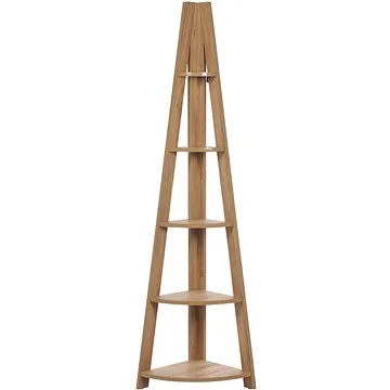 Rohová žebříková BELIANI světlé dřevo MOBILE SOLO (beliani_319840)