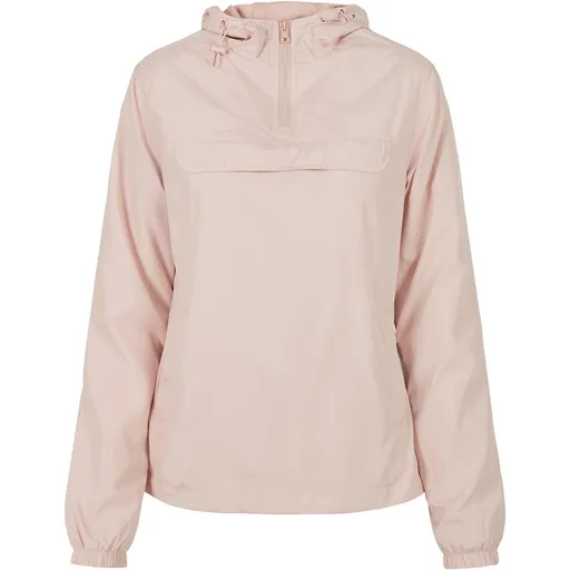 Build Your Brand Dámská bunda přes hlavu - Světle růžová | XS