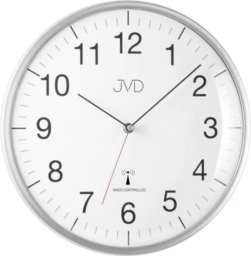JVD Radiově řízené Nástěnné hodiny RH16 Silver