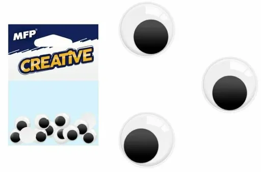 Pohyblivé oči 2,5cm 12ks