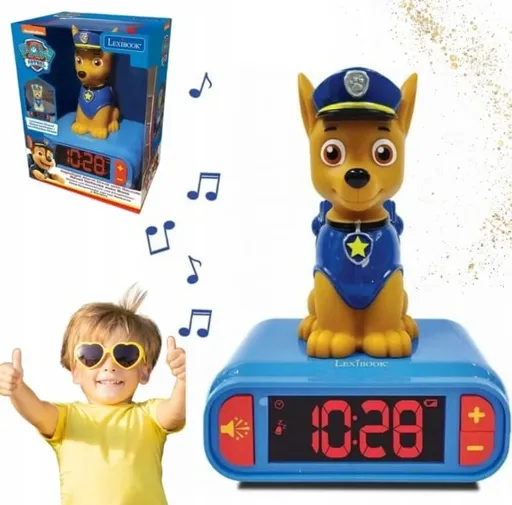 Lexibook Budík s nočním 3D světlem Chase Tlapková patrola 3380743081151