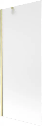 MEXEN/S Next vanová zástěna FIX 80 x 150, dekor, zlatá kartáčovaná 895-080-000-00-30-55