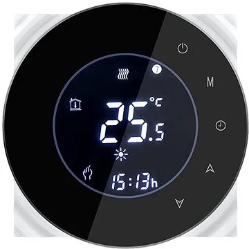 iQtech SmartLife GALW-B, WiFi termostat pro kotle s potenciálovým spínáním, černý (IQTGALW-B)