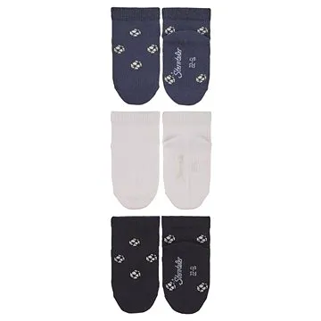 Sterntaler kotníčkové dětské, FOTBALOVÉ, modré, bílé 8512221, 18 (4055579655089)