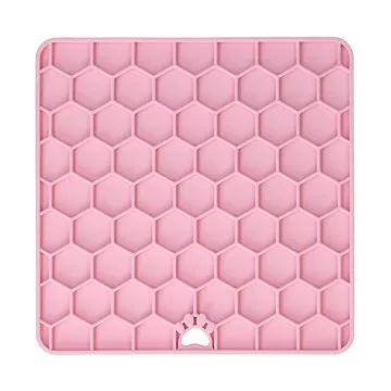 Eat slow live longer Lízací podložka světle růžová 18,5 cm (8716759605350)