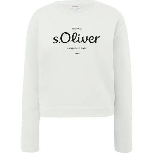 s.Oliver RL SWEATSHIRT Mikina, bílá, velikost