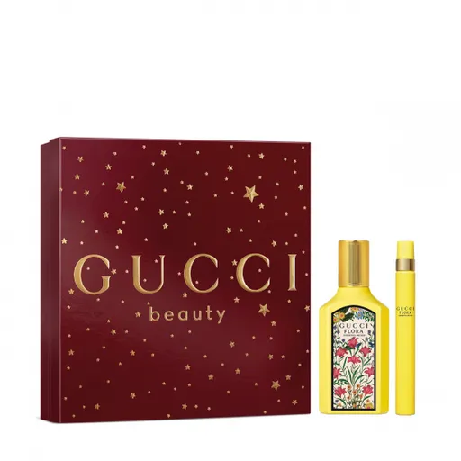 Gucci Flora Gorgeous Orchid  dárková sada (parfémová voda 50 ml + cestovní balení vůně)