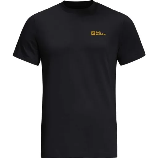 Jack Wolfskin ESSENTIAL T M Pánské triko, černá, velikost