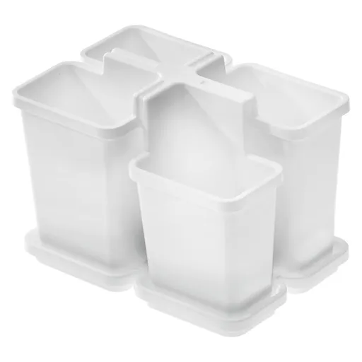 Tontarelli Odkapávač na příbory BELLA malý s táckem, bílá