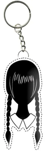 Klíčenka Wednesday – silueta hlavy