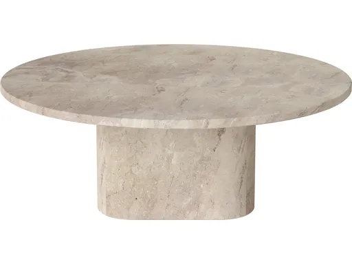 Konferenční stolek Eida Ø90 cm, více variant - Bolia Varianta: Beige marble, výška 32 cm