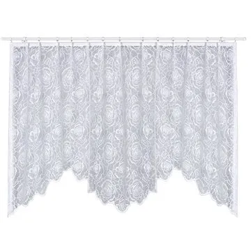 MyBestHome Dekorační oblouková krátká záclona LIWIA bílá 300x150 cm (5903754809934)