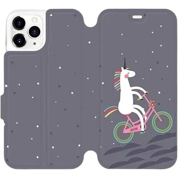 Flipové pouzdro na mobil Apple iPhone 11 Pro - V024P Jednorožec na kole (5903226977277)