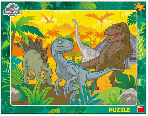 Puzzle Jurský Svět 40 dílků deskové