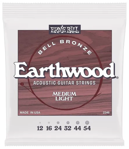 Ernie Ball Medium Light Earthwood Bell Bronze Acoustic 12-54