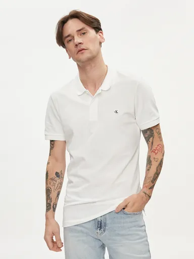 Calvin Klein pánské bílé polo tričko J30J325269 XXL